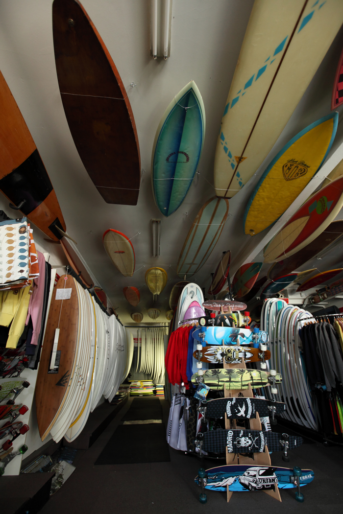 Roof of Zak Surfboards in July 2010