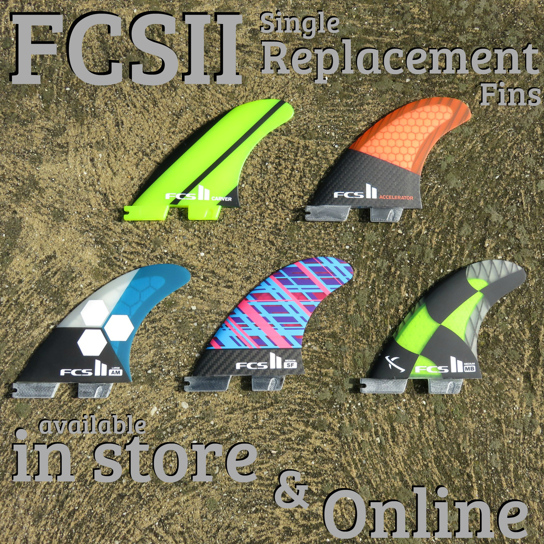 FCSII Single Replacement Fins