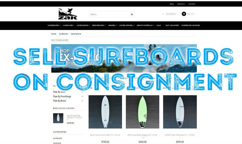 Sell Your Old Surfboards & Buy New Ones