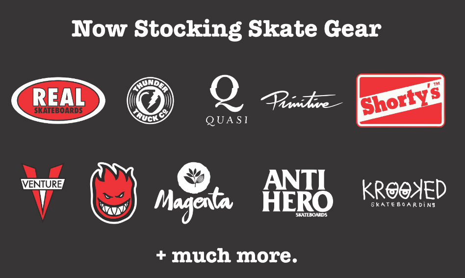Skate stock back in store…